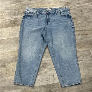 Edgely jeans cropped sparkle plus size women’s 20w‎ Classic Blue Women's Jeans